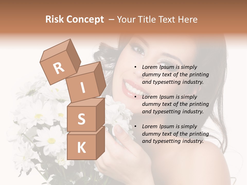 Isolated Copy Space Laughing PowerPoint Template