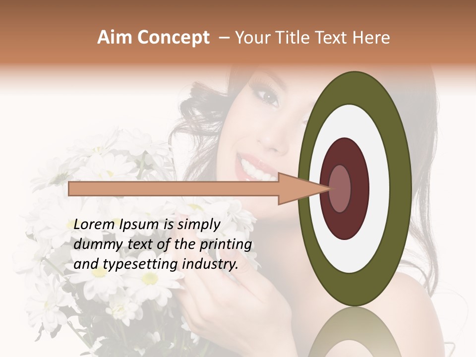 Isolated Copy Space Laughing PowerPoint Template