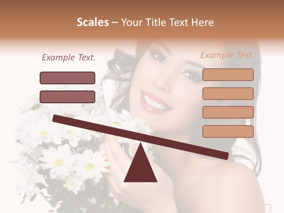 Isolated Copy Space Laughing PowerPoint Template