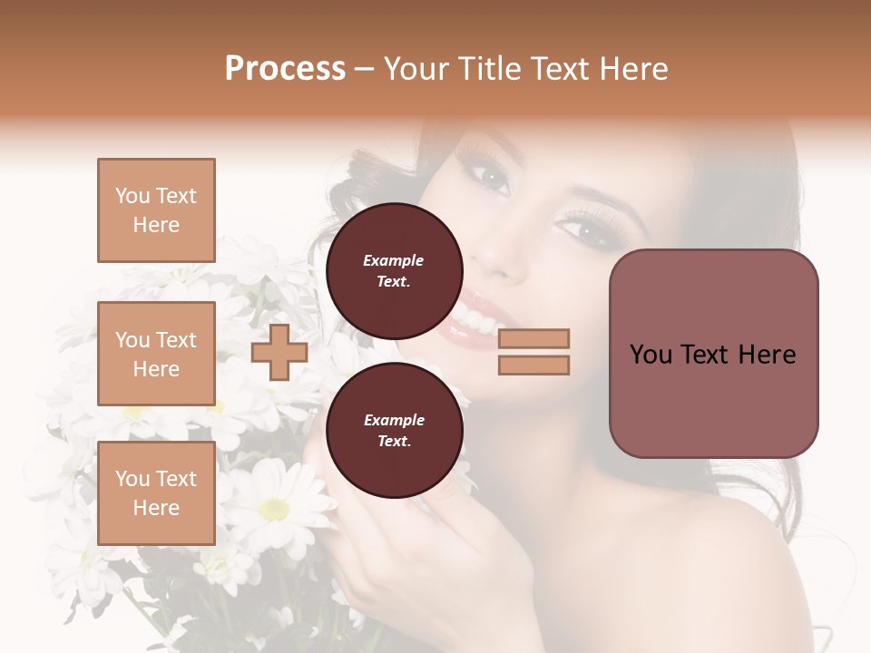 Isolated Copy Space Laughing PowerPoint Template