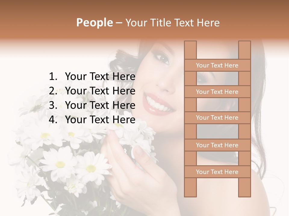 Isolated Copy Space Laughing PowerPoint Template