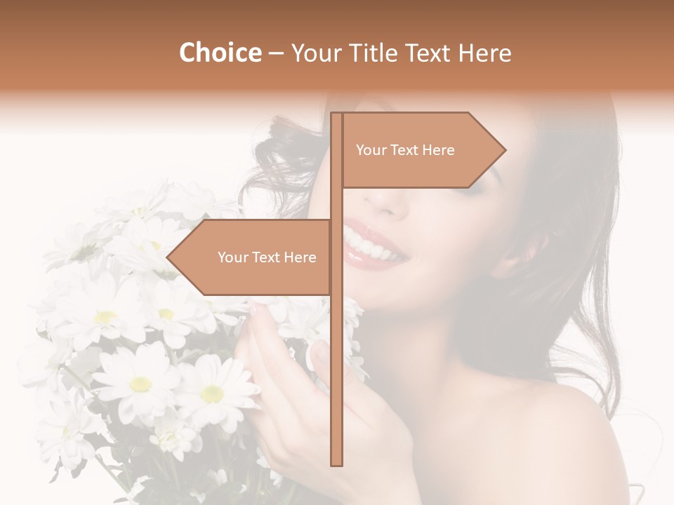 Isolated Copy Space Laughing PowerPoint Template