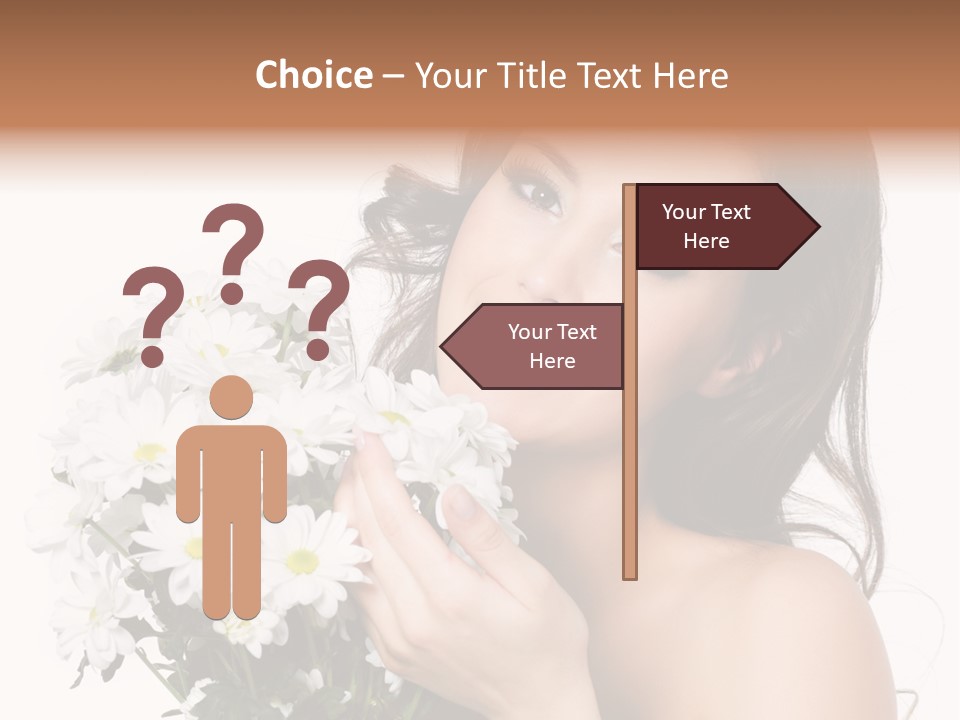 Isolated Copy Space Laughing PowerPoint Template