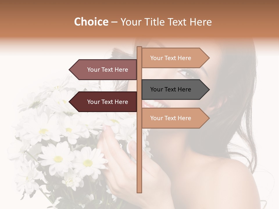 Isolated Copy Space Laughing PowerPoint Template