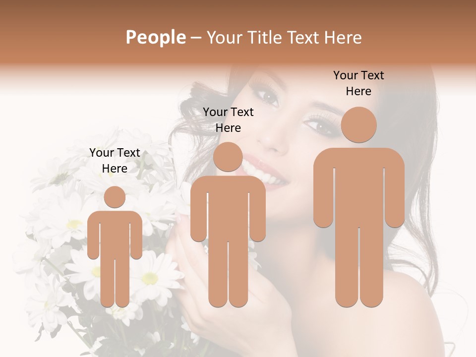 Isolated Copy Space Laughing PowerPoint Template