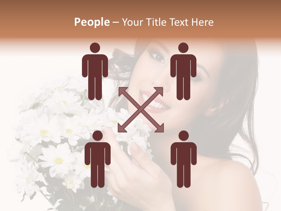 Isolated Copy Space Laughing PowerPoint Template