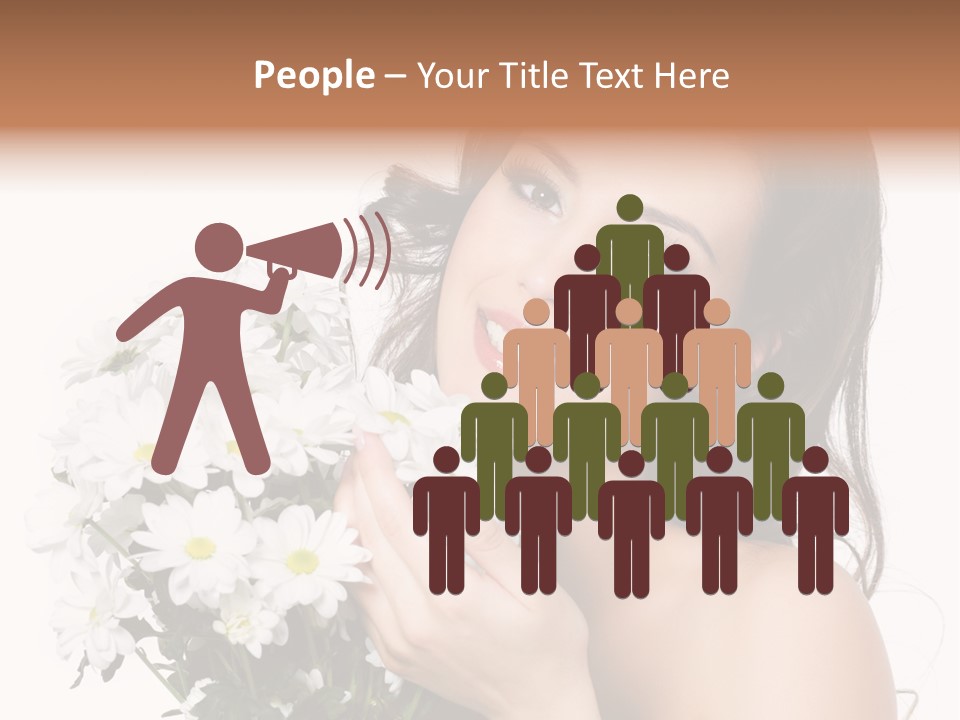 Isolated Copy Space Laughing PowerPoint Template