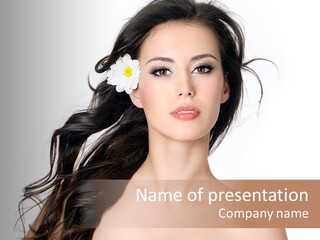 Isolated Flower Young PowerPoint Template