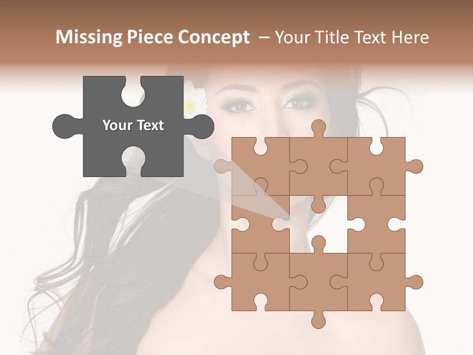 Isolated Flower Young PowerPoint Template