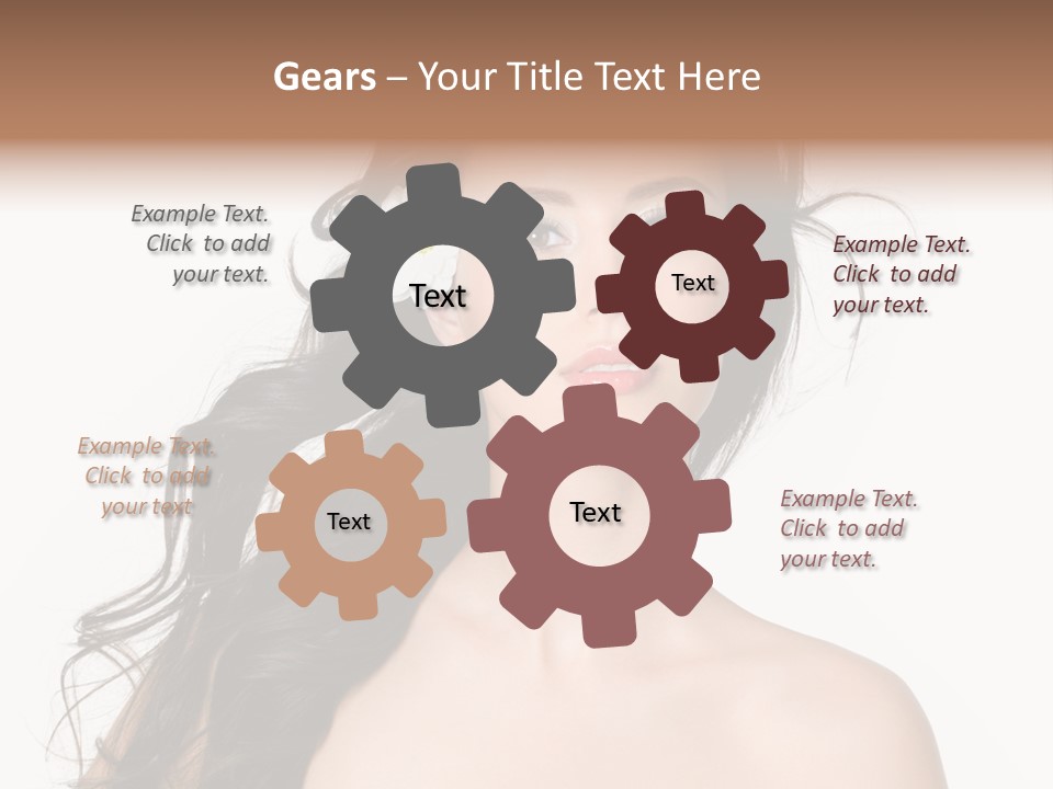 Isolated Flower Young PowerPoint Template