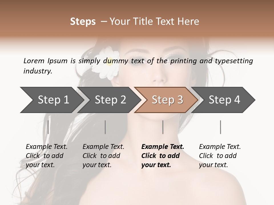 Isolated Flower Young PowerPoint Template