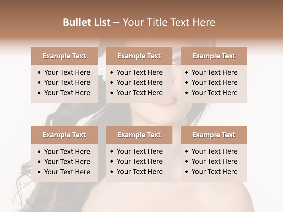 Isolated Flower Young PowerPoint Template