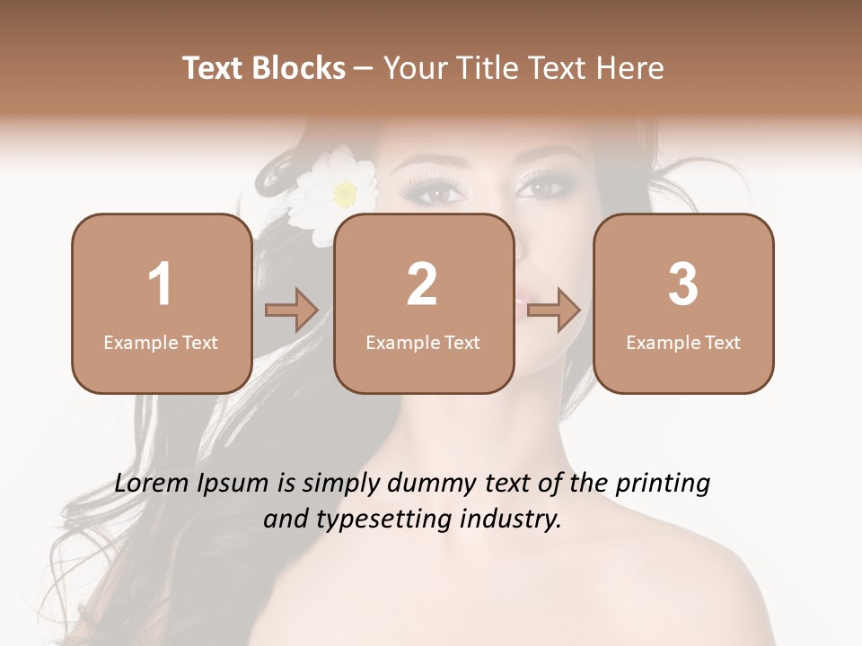 Isolated Flower Young PowerPoint Template