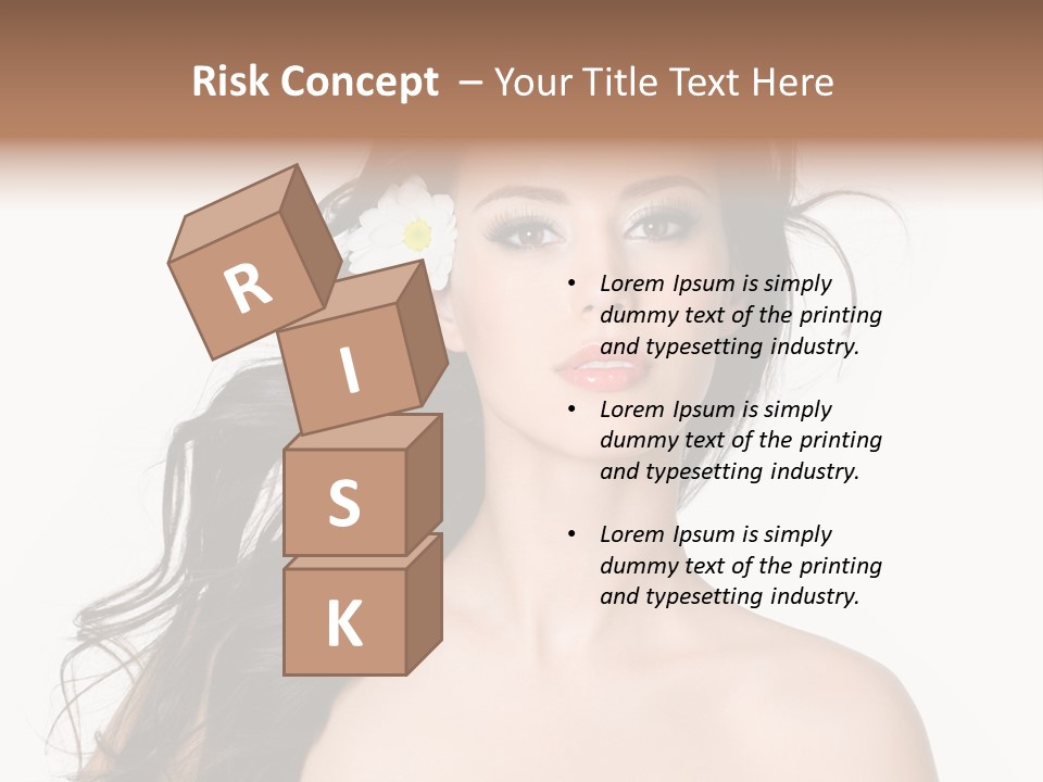 Isolated Flower Young PowerPoint Template