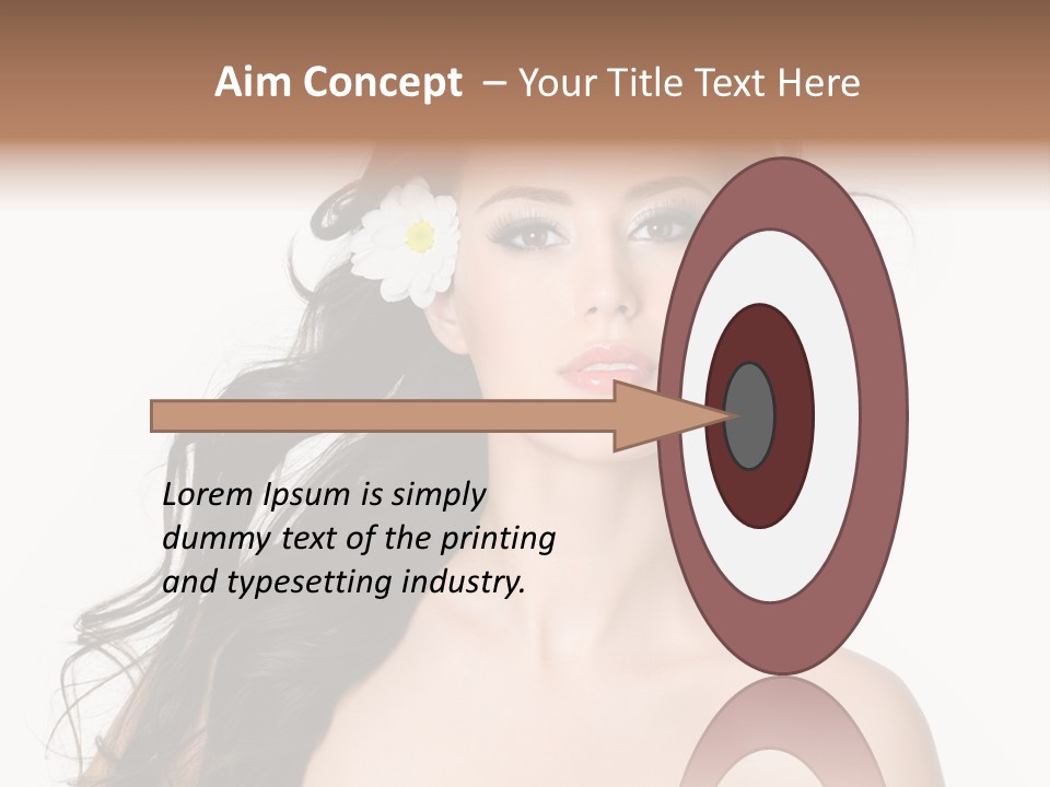 Isolated Flower Young PowerPoint Template