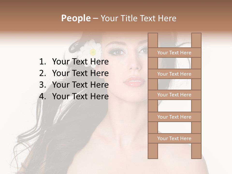 Isolated Flower Young PowerPoint Template