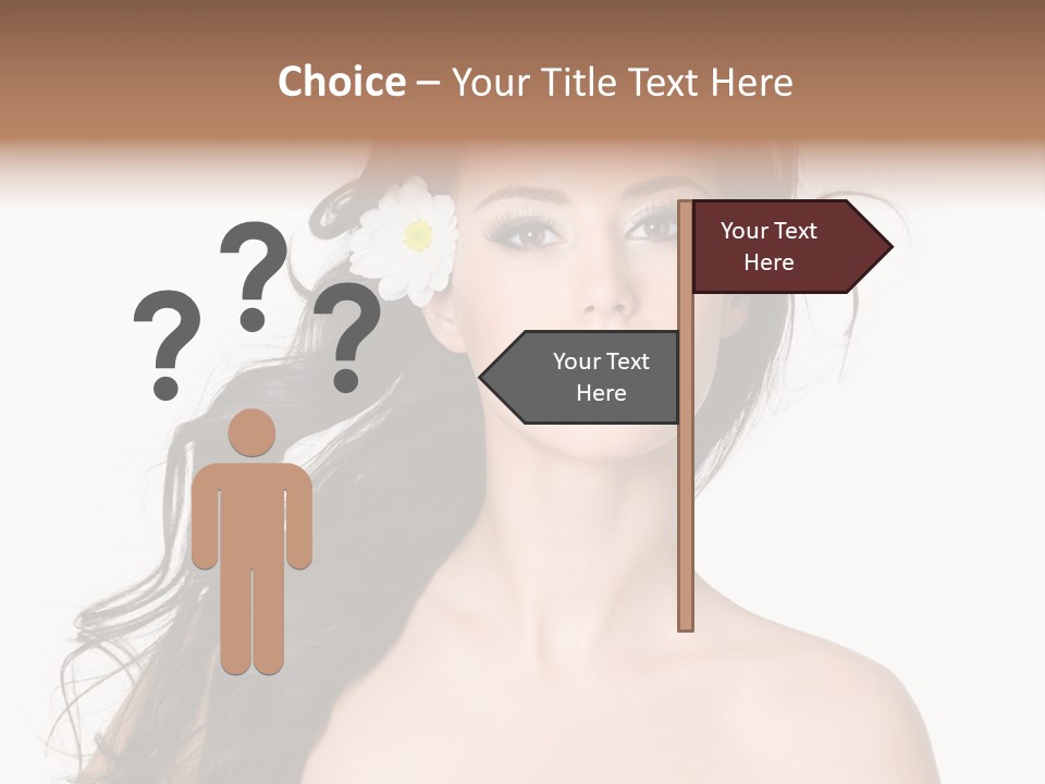 Isolated Flower Young PowerPoint Template