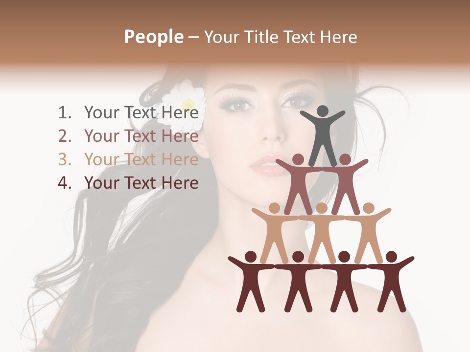 Isolated Flower Young PowerPoint Template