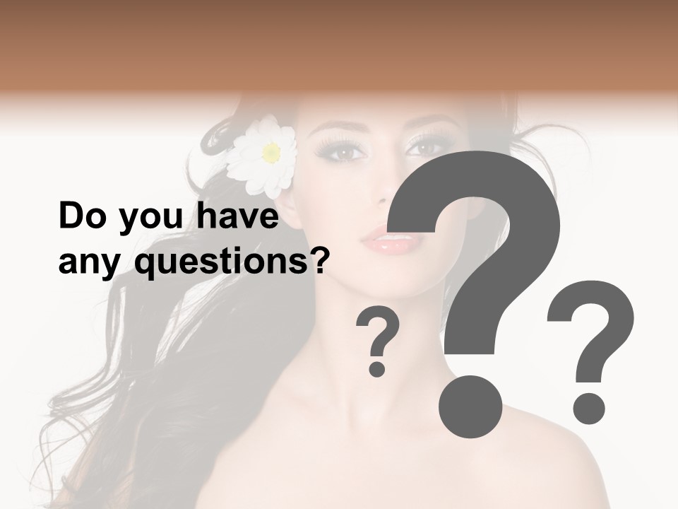 Isolated Flower Young PowerPoint Template