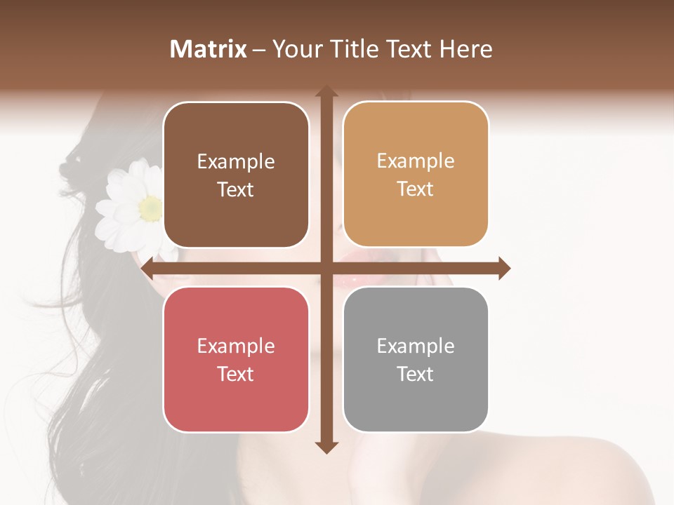 Female Beauty Isolated PowerPoint Template