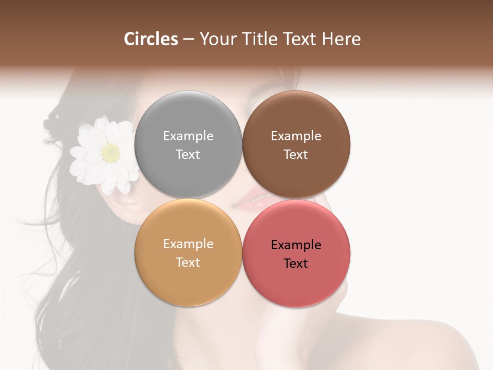 Female Beauty Isolated PowerPoint Template