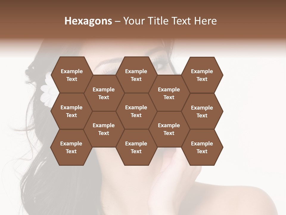 Female Beauty Isolated PowerPoint Template