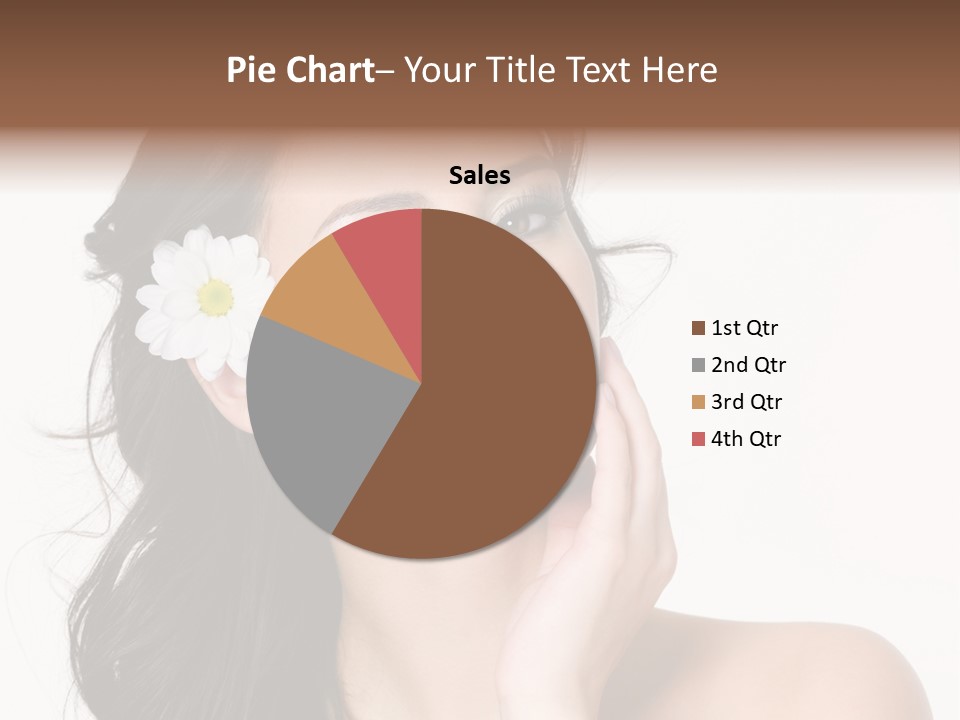 Female Beauty Isolated PowerPoint Template