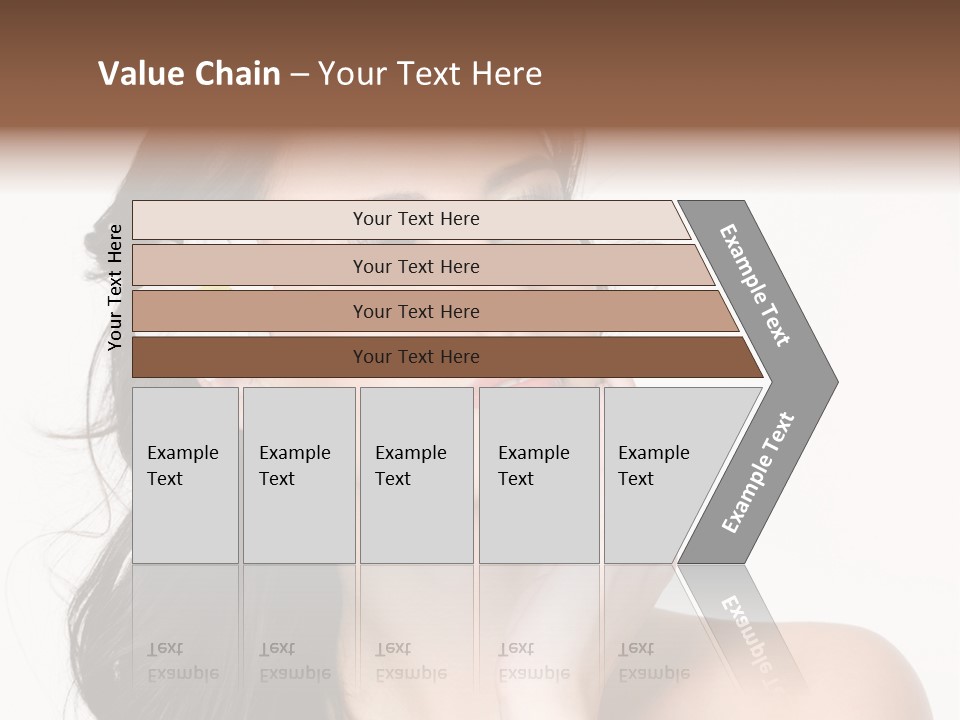 Female Beauty Isolated PowerPoint Template