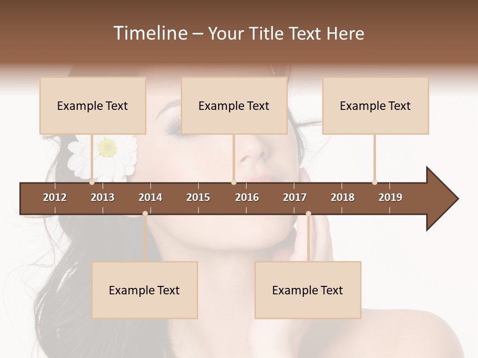 Female Beauty Isolated PowerPoint Template