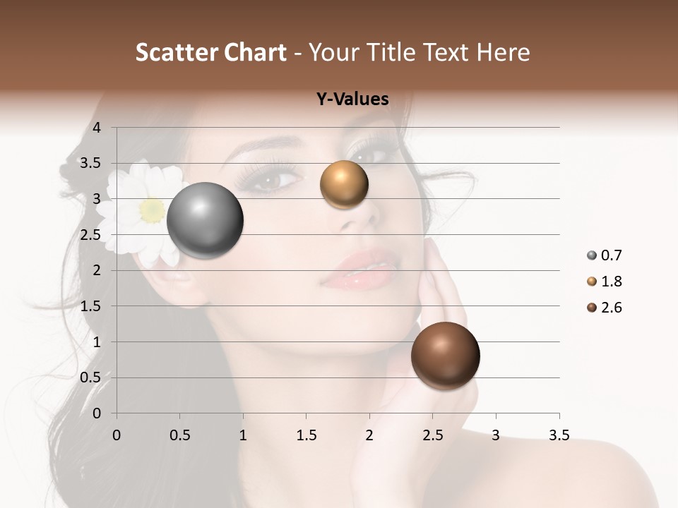 Female Beauty Isolated PowerPoint Template