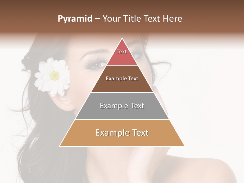 Female Beauty Isolated PowerPoint Template