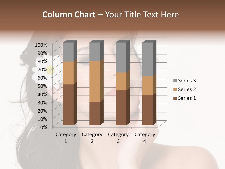 Female Beauty Isolated PowerPoint Template