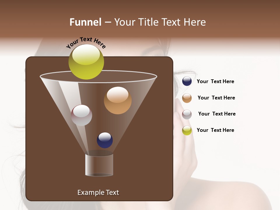 Female Beauty Isolated PowerPoint Template
