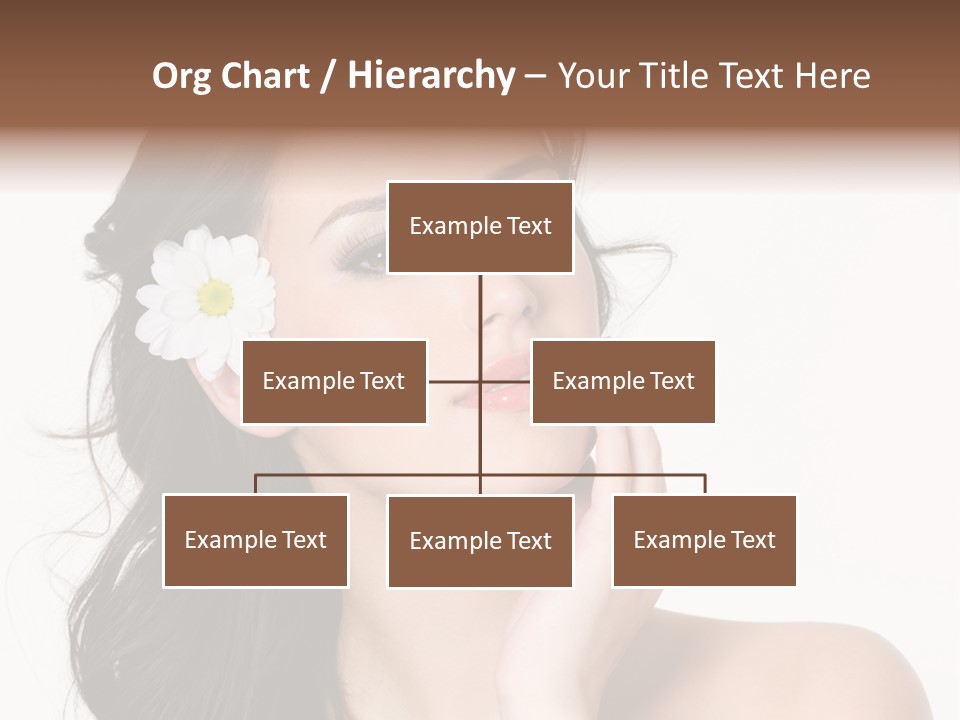 Female Beauty Isolated PowerPoint Template