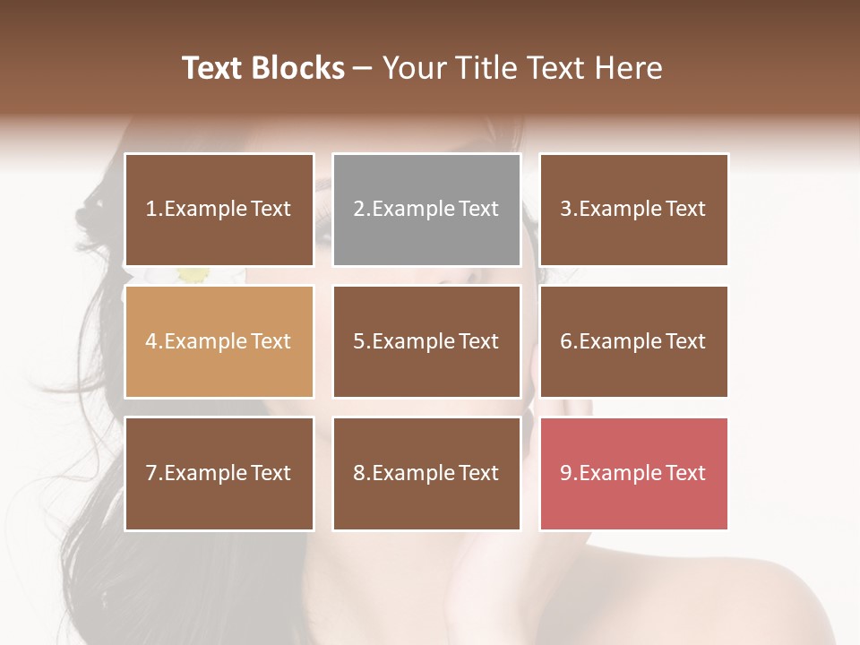 Female Beauty Isolated PowerPoint Template