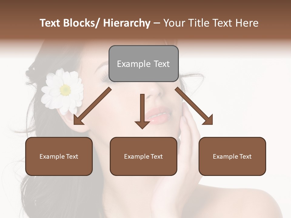 Female Beauty Isolated PowerPoint Template