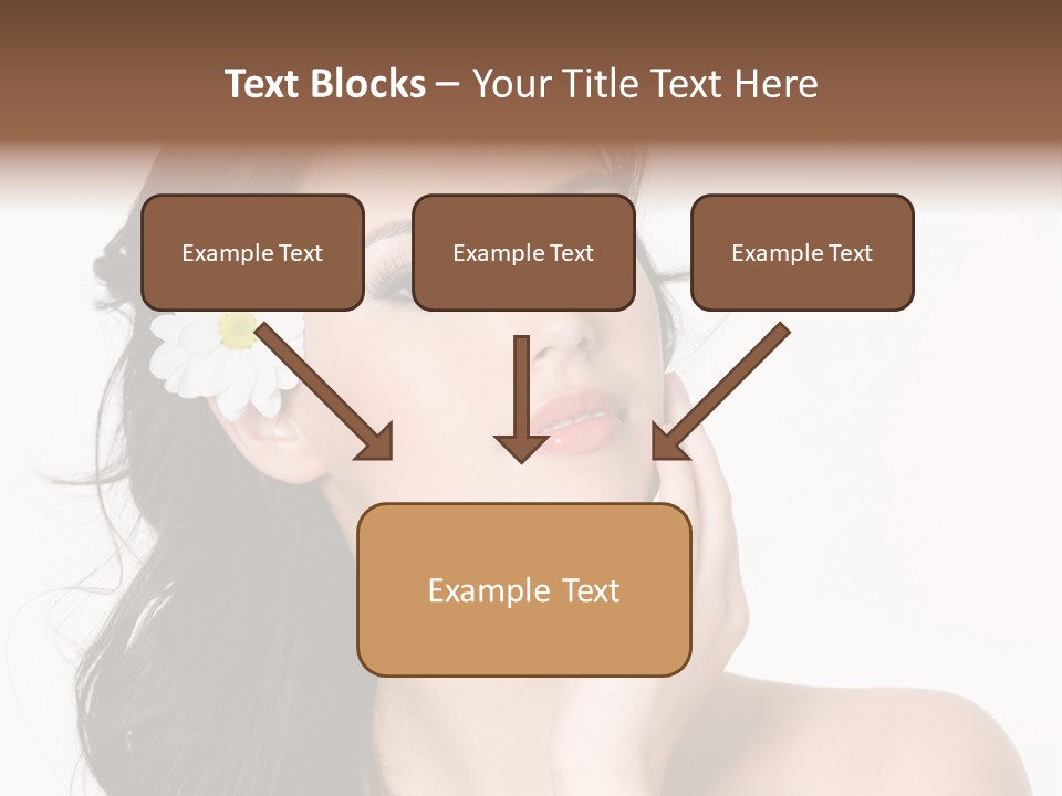 Female Beauty Isolated PowerPoint Template