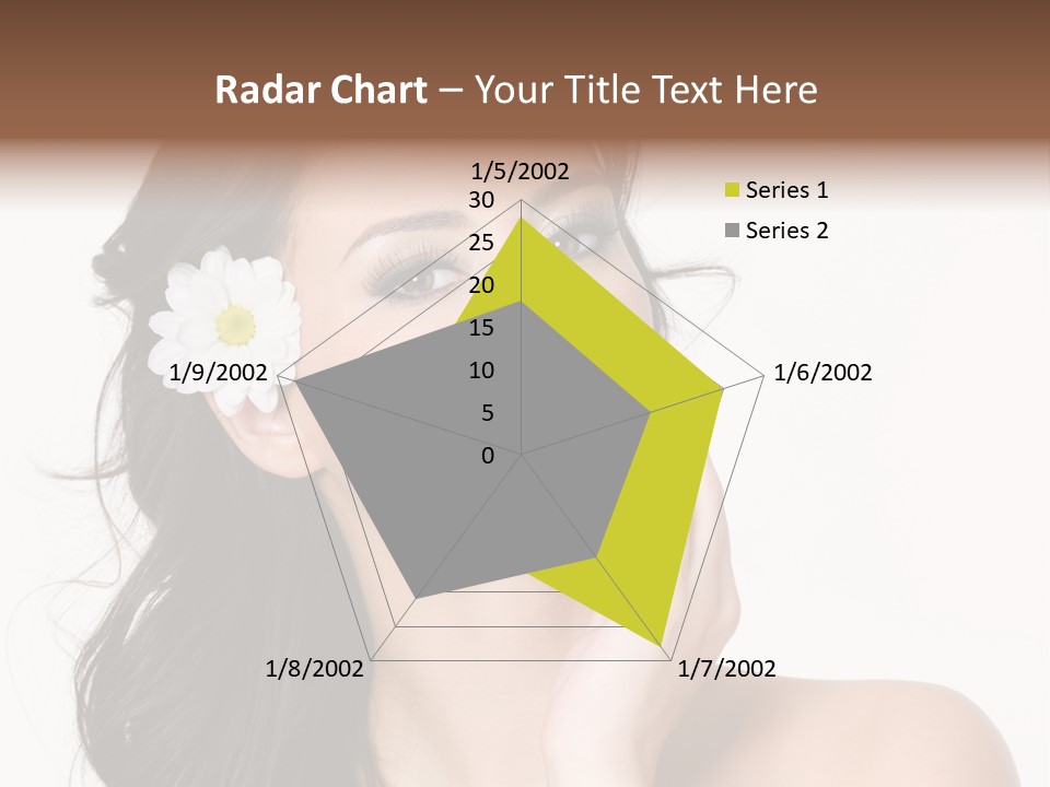 Female Beauty Isolated PowerPoint Template