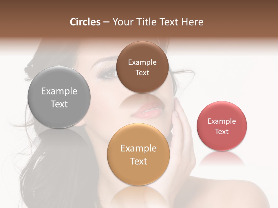 Female Beauty Isolated PowerPoint Template