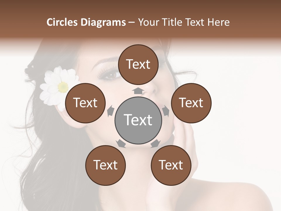 Female Beauty Isolated PowerPoint Template