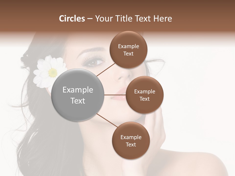Female Beauty Isolated PowerPoint Template