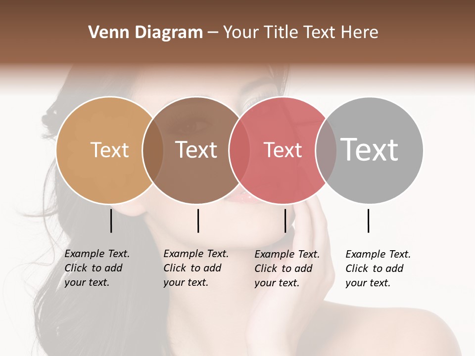 Female Beauty Isolated PowerPoint Template