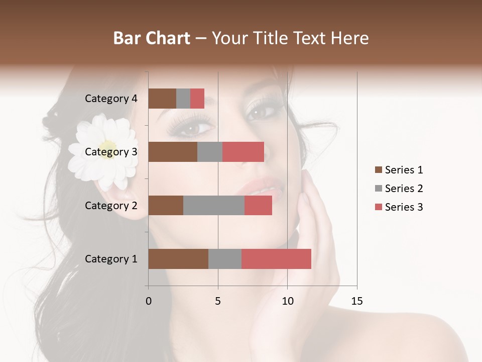 Female Beauty Isolated PowerPoint Template