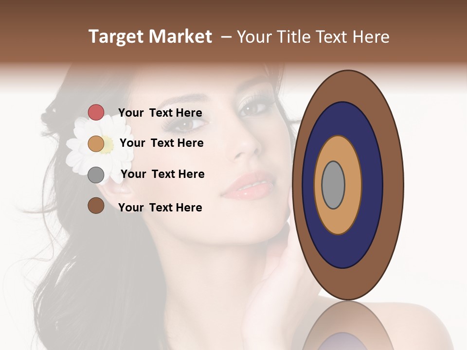 Female Beauty Isolated PowerPoint Template