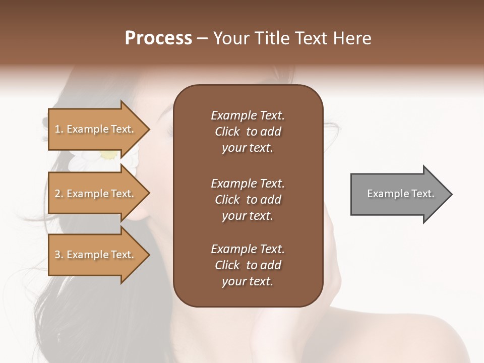 Female Beauty Isolated PowerPoint Template