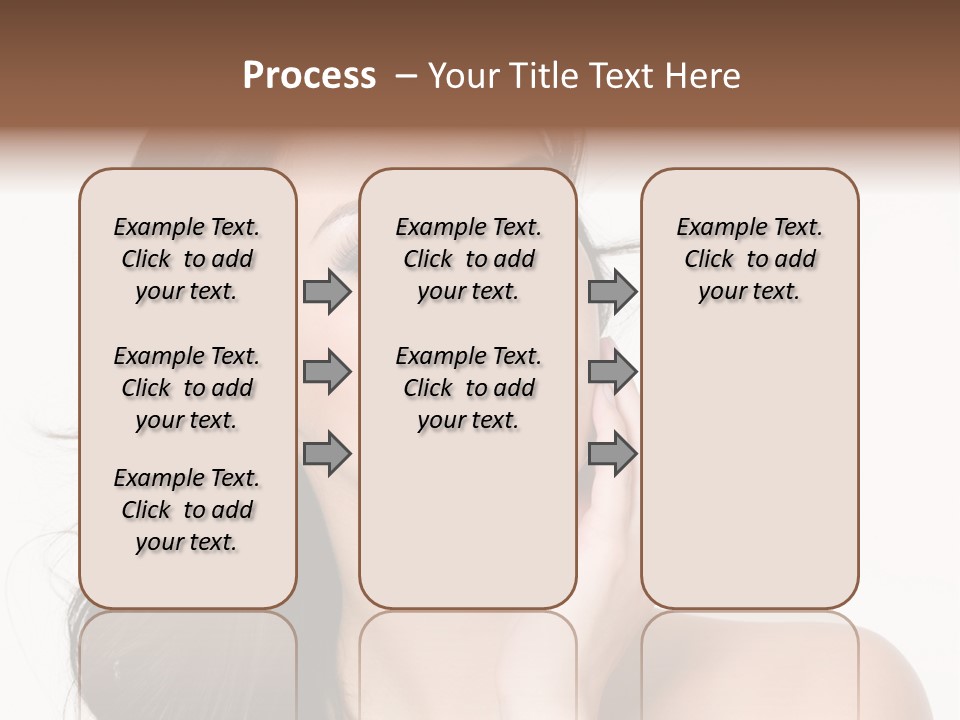 Female Beauty Isolated PowerPoint Template
