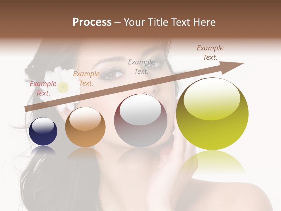 Female Beauty Isolated PowerPoint Template