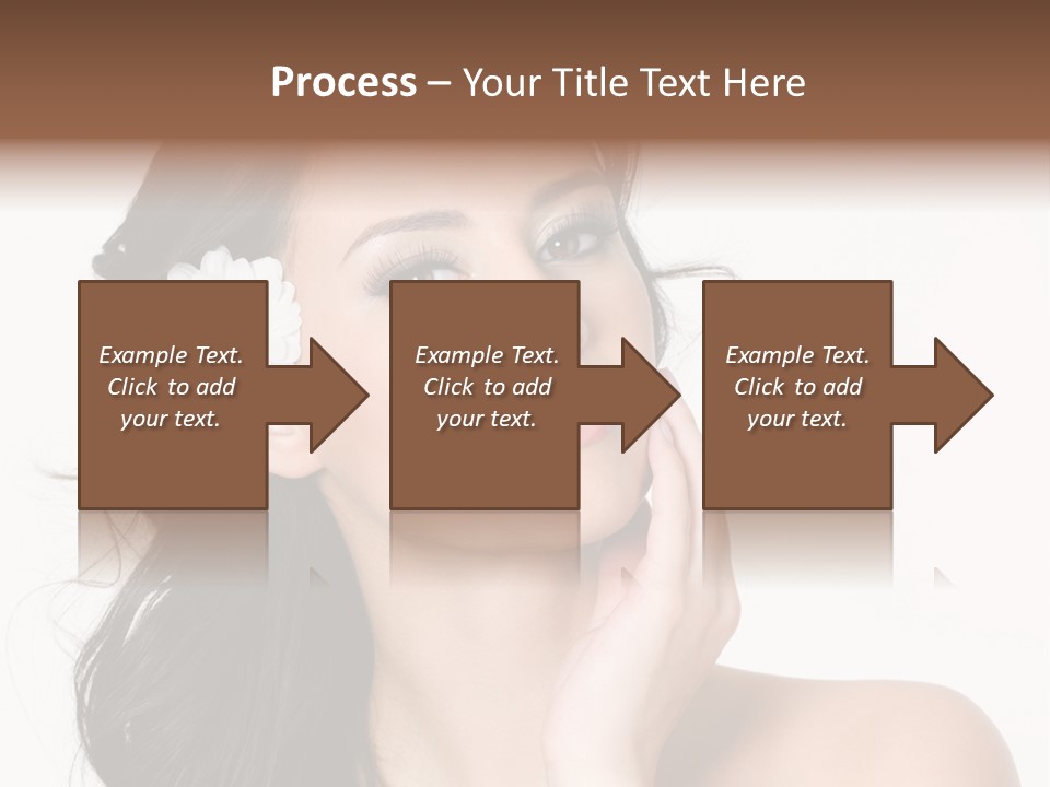 Female Beauty Isolated PowerPoint Template