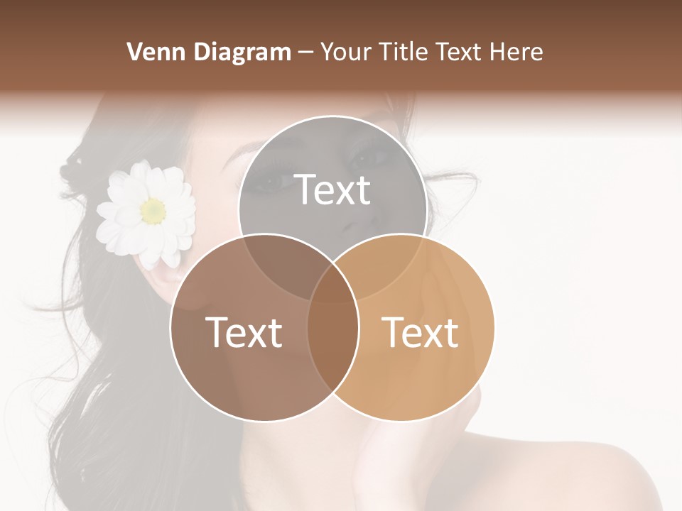 Female Beauty Isolated PowerPoint Template