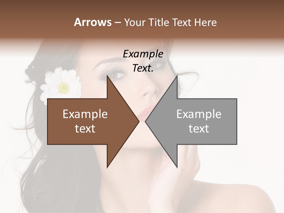 Female Beauty Isolated PowerPoint Template